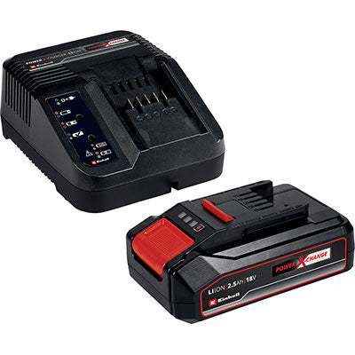 KIT ENERGIA LITIO X-CHANGE EINHELL - VOLT 18 AH 2,5 + CARICABATTERIA