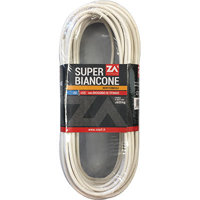 CAVETTO ACCIAIO ZINCATO SUPER BIANCONE - MM 5,0 MT 20