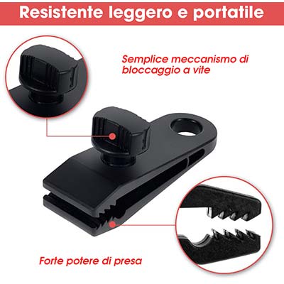 PINZA TENDI TELO HAND - CM 8,5X3X3 CF=PZ 4