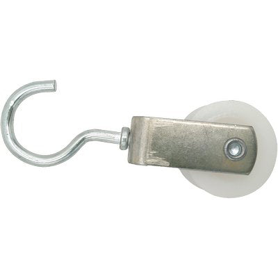 CARRUCOLA NYLON + GANCIO SELF - INOX D.MM 40