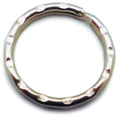 ANELLO PORTACHIAVE GOFFRATO SELF - ACCIAIO NICHELATO MM 25 CF=PZ 2