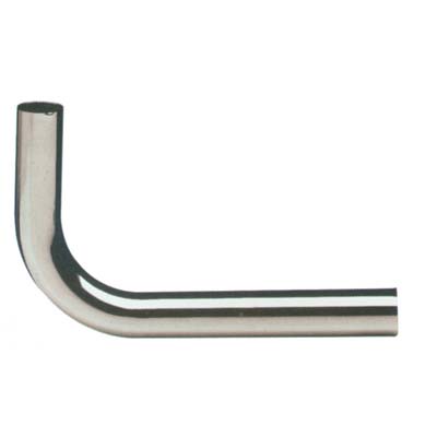CANOTTO CR CURVO 90° - OTTONE CROMATO MM 30 CM 15X25