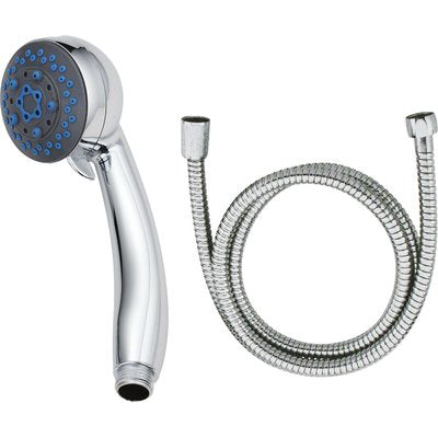 DOCCETTA 3 GETTI GERANIO EFFE - ABS CROMATO 1/2M MM 74 + SUPPORTO E CORDELLA