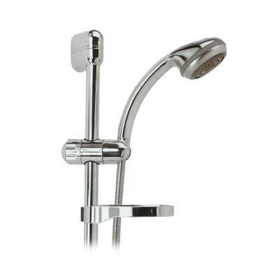SALISCENDI DOCCETTA 5 GETTI JET - ABS CROMATO TUBO MM 25 + FLEX CM 150 + D.MM 90