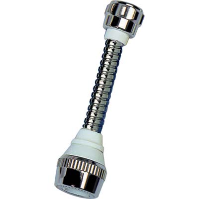 DOCCETTA AERATORE PROLUNGATA SPIRALE OTTONE CROMO - CM 15 F22X1