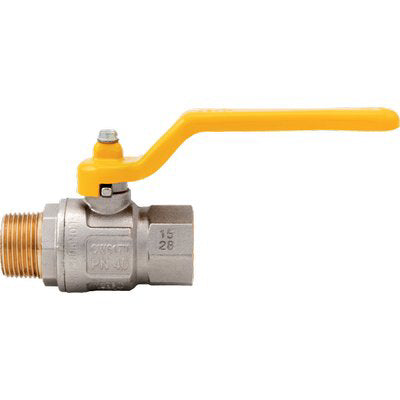 VALVOLA SFERA GAS + LEVA MF LONDON 067 ITAP - OTTONE NICHELATO 3/4MF