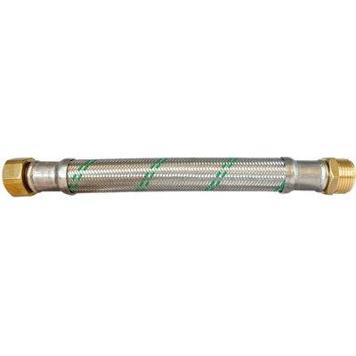FLESSIBILE ANTIVIBRANTE FLEXCORE GREEN PARIGI - INOX/TERMOPLASICO CORRUGATO 3/4MF CM 50