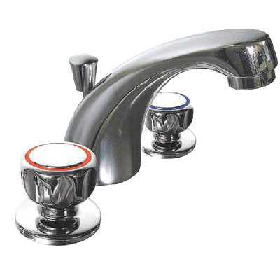 BATTERIA LAVABO STELLA - OTTONE CROMATO + PILETTA 1"1/4