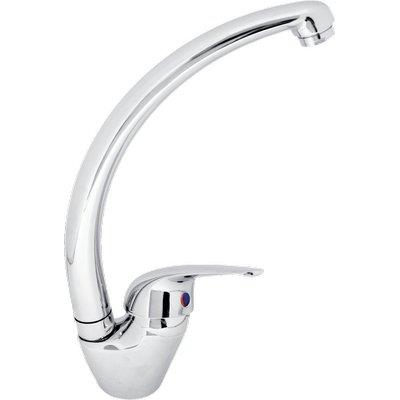 MISCELATORE LAVELLO MONO CANNA ALTA PARIGI EFFE - OTTONE CROMATO