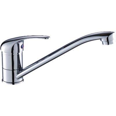 MISCELATORE LAVELLO MONO CANNA BASSA PARIGI EFFE - OTTONE CROMATO