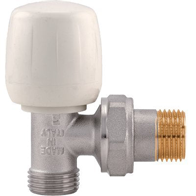 VALVOLA A SQUADRO X RADIATORE 395 ITAP - OTTONE NICHELATO 3/8M