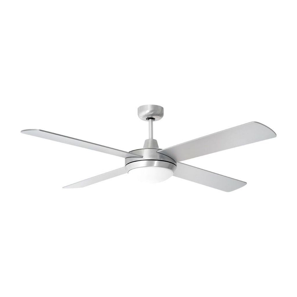 2*E27 LED Ceiling Fan with Light Kit RF Kontrol 4 Blades 60W AC Motor