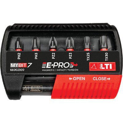 INSERTI + PORTAINSERTO X AVVITATORE KRINO - TX 25/30 PH /2/3 PZ /2/3 X MM 25 CF=PZ 7
