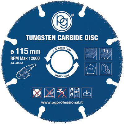 LAMA CIRCOLARE X LEGNO AL TUNGSTENO PG - 419.96 MM 115X22,2