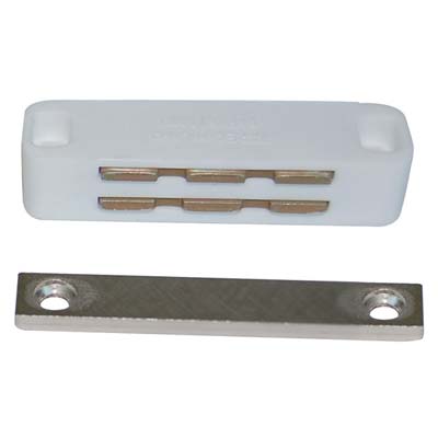 CRICCHETTO MAGNETICO SPORTELLI UC20 VAREC - MM 74 H.MM 22 KG 14 + INCONTRO BIANCO