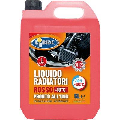 LIQUIDO ANTIGELO X RADIATORE AUTO ROSSO LUBEX - FINO A -10°C LT 5