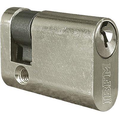 MEZZO CILINDRO OVALE 2401 CS KA IBFM - OTTONE CROMO SATINATO 3 MM 40 30+10 KA