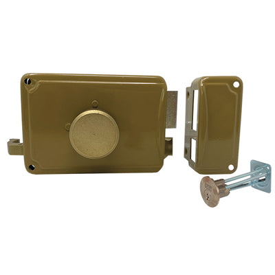 SERRATURA LEGNO APPLICARE P22 2030 FACCHINETTI - C.TONDO STACCATO M2+SCR DX E.MM 50