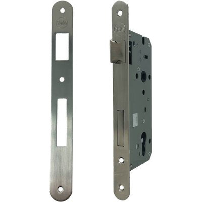 SERRATURA LEGNO INFILARE 52X YALE - B.T NICHELATO F.MM 22 F.SAGOM M2+SCR+Q8 E.MM 50