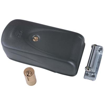 SERRATURA METALLO APPLICARE ELETTRIKA 1A721 CISA - ZINCATA C.TONDO FISSO E.MM 50/80 DX/SX