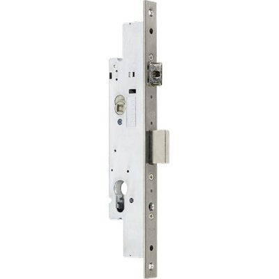 SERRATURA MONTANTE INFILARE 49225 CISA - B.Q INOX F.MM 25 F.SAGOM M1 SCR+Q8 E.MM 25