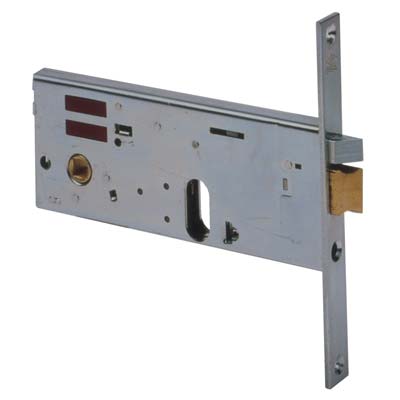 SERRATURA METALLO INFILARE ELETTRICA 14510 CISA - B.Q ZINC F.MM 16 F.OVALE+SCR+F H.MM 64 E.MM 80