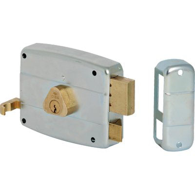 SERRATURA LEGNO APPLICARE 50521 CISA - C.TONDO FISSO M2+TIRANTE E.MM 60 SX