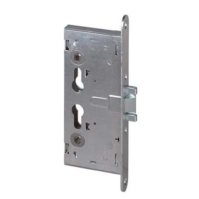 SERRATURA METALLO INFILARE 43120 CISA - B.Q ZINC F.MM 24 F.SAGOM M1+SCR Q9 E.MM 65