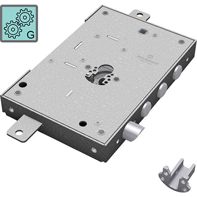 SERRATURA METALLO APPLICARE 2651 SECUREMME - F.SAGOM M3 TRIPL+SCR IP.MM 37 E.MM 63 DX/SX