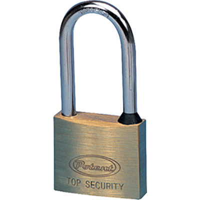 LUCCHETTO ARCO MEDIO 2700 POTENT - OTTONE ARCO CROMATO CHIAVI 2 MM 50