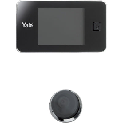 SPIONCINO ELETTRONICO YALE - ARGENTO CON SCHERMO LCD 3,2" MM. 38-110