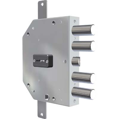SERRATURA METALLO APPLICARE 2155 PLUS CR - DM M4 TRIPL+SCR IP.MM 28 E.MM 60 DX
