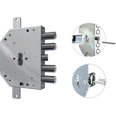 SERRATURA METALLO APPLICARE 2155 PEN/FL CR - F.SAGOM M2 TRIPL+SCR IP.MM 28 E.MM 60 SX