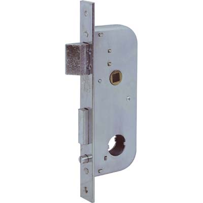 SERRATURA CANCELLO INFILARE 067300 WELKA - B.Q ZINC F.MM 22 F.TONDO M2+SCR+Q8 E.MM 30