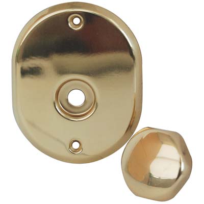 MOSTRINA E POMOLO X CILINDRO + PERNO 331L CIPIERRE - MM 90X70 OTTONE LUCIDO