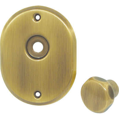MOSTRINA E POMOLO X CILINDRO + PERNO 331L CIPIERRE - MM 90X70 OTTONE BRUNITO