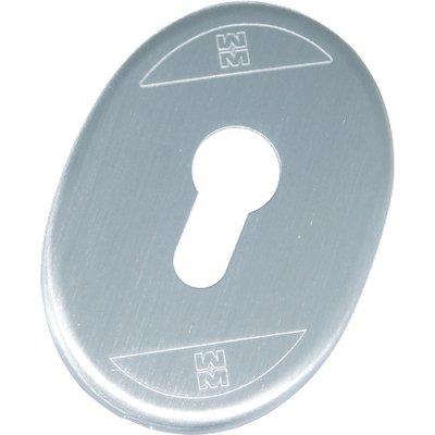 MOSTRINA PORTA BLINDATA 95417 MOTTURA - F.SAGOM CROMO SATINATO MM 65X90