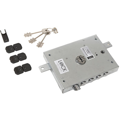 SERRATURA METALLO APPLICARE SER 711 DIERRE ATRA - DM M4 TRIPL+SCR IP.MM 28 E.MM 73 SX