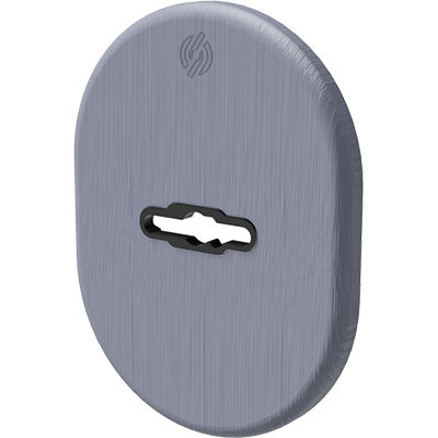 MOSTRINA PORTA BLINDATA 4301 SECUREMME - DM OTTONE CROMO SATINATO MM 82X62