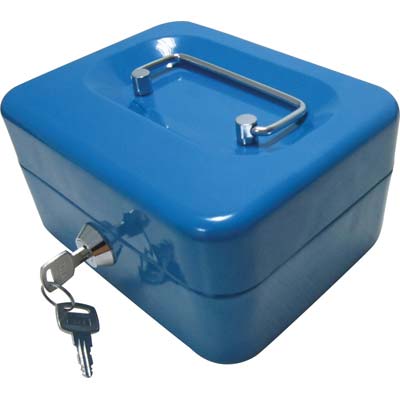 CASSETTA PORTAVALORI EFFE - ACCIAIO VERNICIATO CHIAVI 2 CM 15X12X8