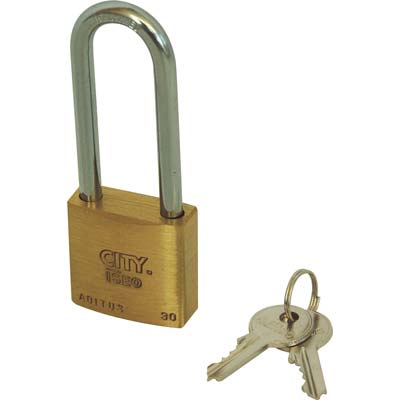 LUCCHETTO ARCO LUNGO ADITUS ISEO - OTTONE ARCO CROMATO CHIAVI 2 MM 30X46