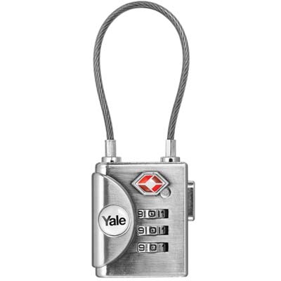 LUCCHETTO A COMBINAZIONE YALE - ACCIAIO ARCO CAVETTO ACCIAIO MM 30