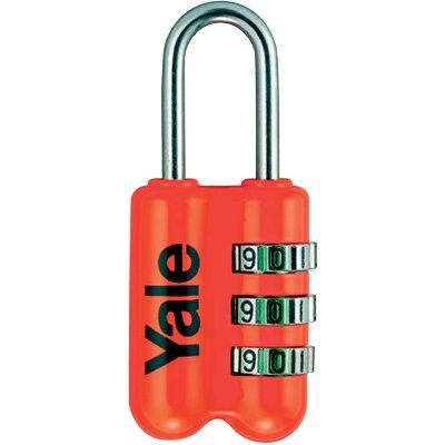 LUCCHETTO A COMBINAZIONE YP2 YALE - ACCIAIO VERNICIATO ARCO CROMATO MM 23