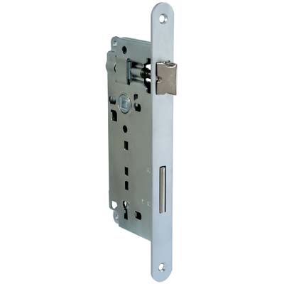 SERRATURA PATENT B.TONDO CROMO OPACO 040T BONAITI - I.MM 90 F.MM 22 E.MM 50