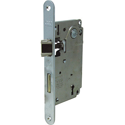 SERRATURA PATENT B.TONDO CROMO OPACO CENTRO AGB - I.MM 90 F.MM 22 E.MM 50