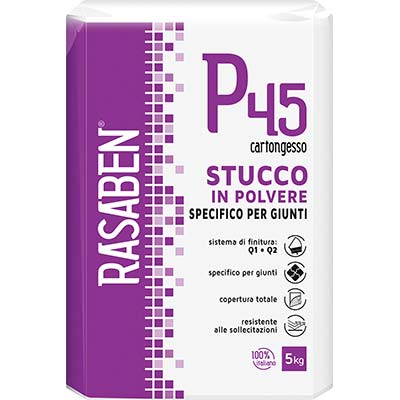 STUCCO POLVERE CARTONGESSO P45 K2 RASABEN - KG 5 SPECIFICO GIUNTI