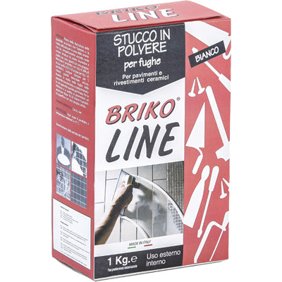 STUCCO FUGHE MAIOLICHE BRIKO LINE - BIANCO KG 1