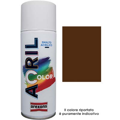 SMALTO SPRAY ACRIL COLOR AREXONS - MARRONE NOCE RAL 8011 ML 400