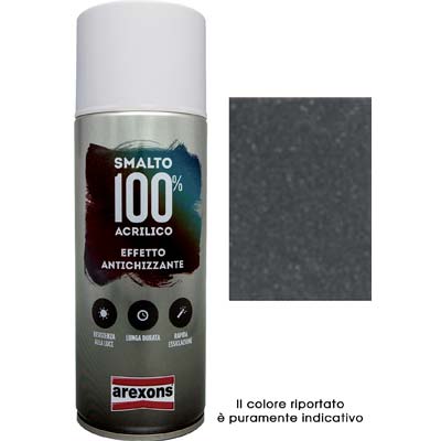 SMALTO SPRAY 100% ACRILICO ANTICHIZZANTE AREXONS - GRAFITE ML 400