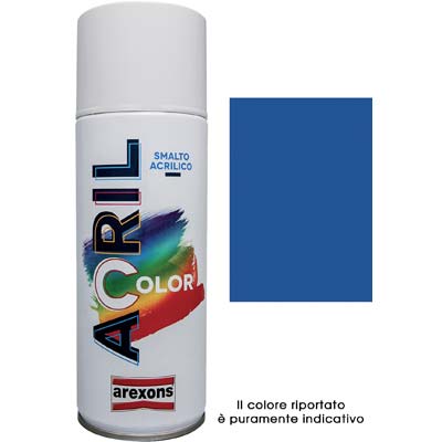 SMALTO SPRAY ACRIL COLOR AREXONS - BLU GENZIANA RAL 5010 ML 400
